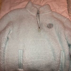 Ivory Ella Sherpa quarter zip